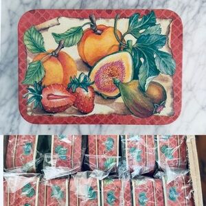 RARE Keller Charles of Philadelphia Set (11) Fruit Tins New Fig Orange Decor 🫶🏻